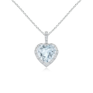 Heart A Aquamarine