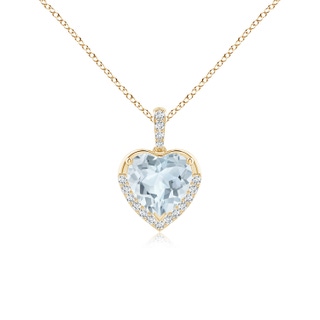 Heart A Aquamarine