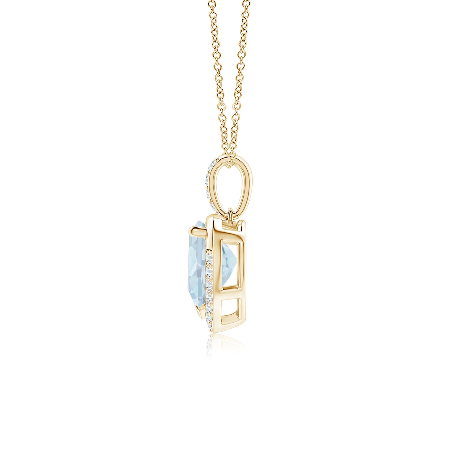 A - Aquamarine / 1 CT / 14 KT Yellow Gold