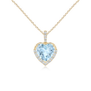 Heart AA Aquamarine