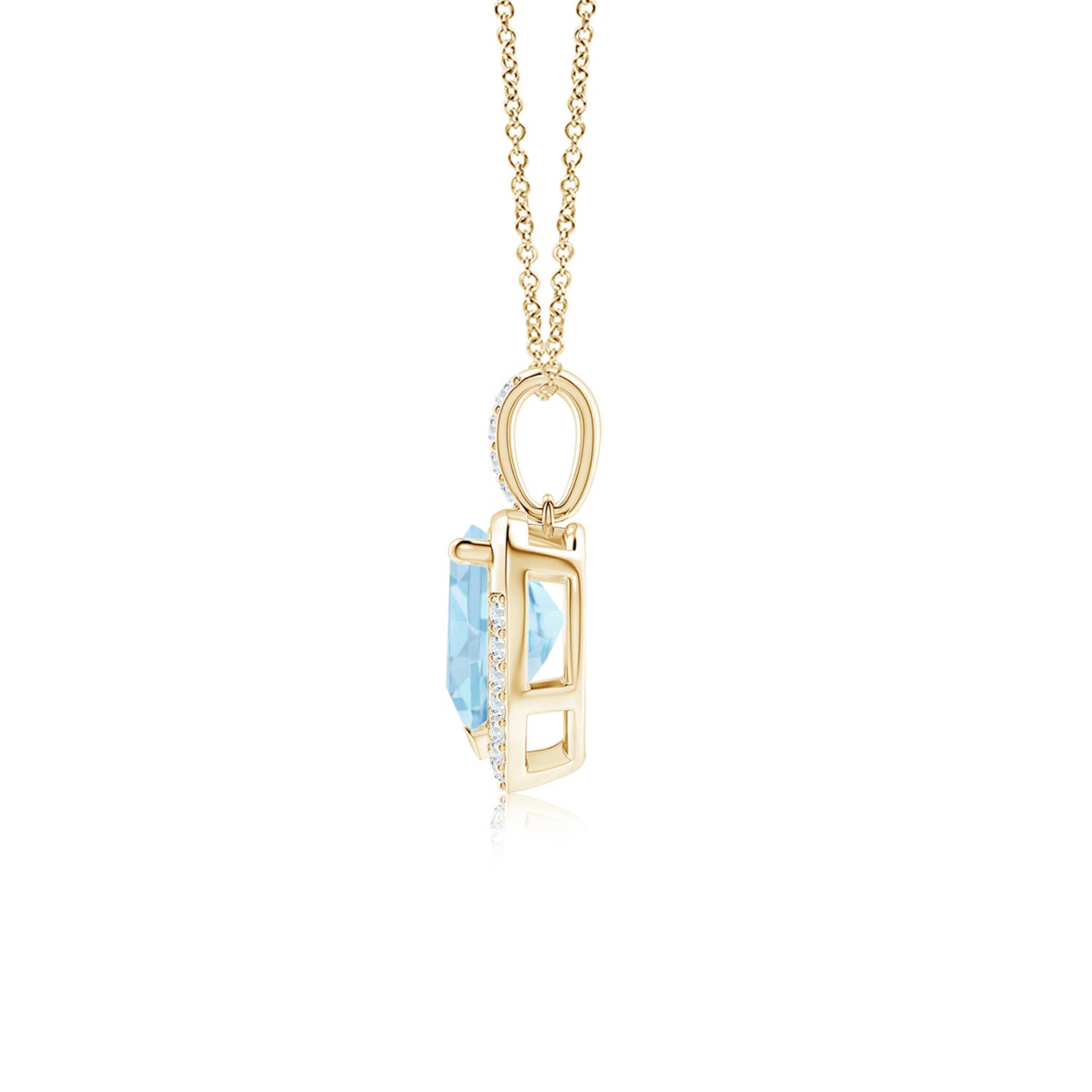 AAA - Aquamarine / 1 CT / 14 KT Yellow Gold