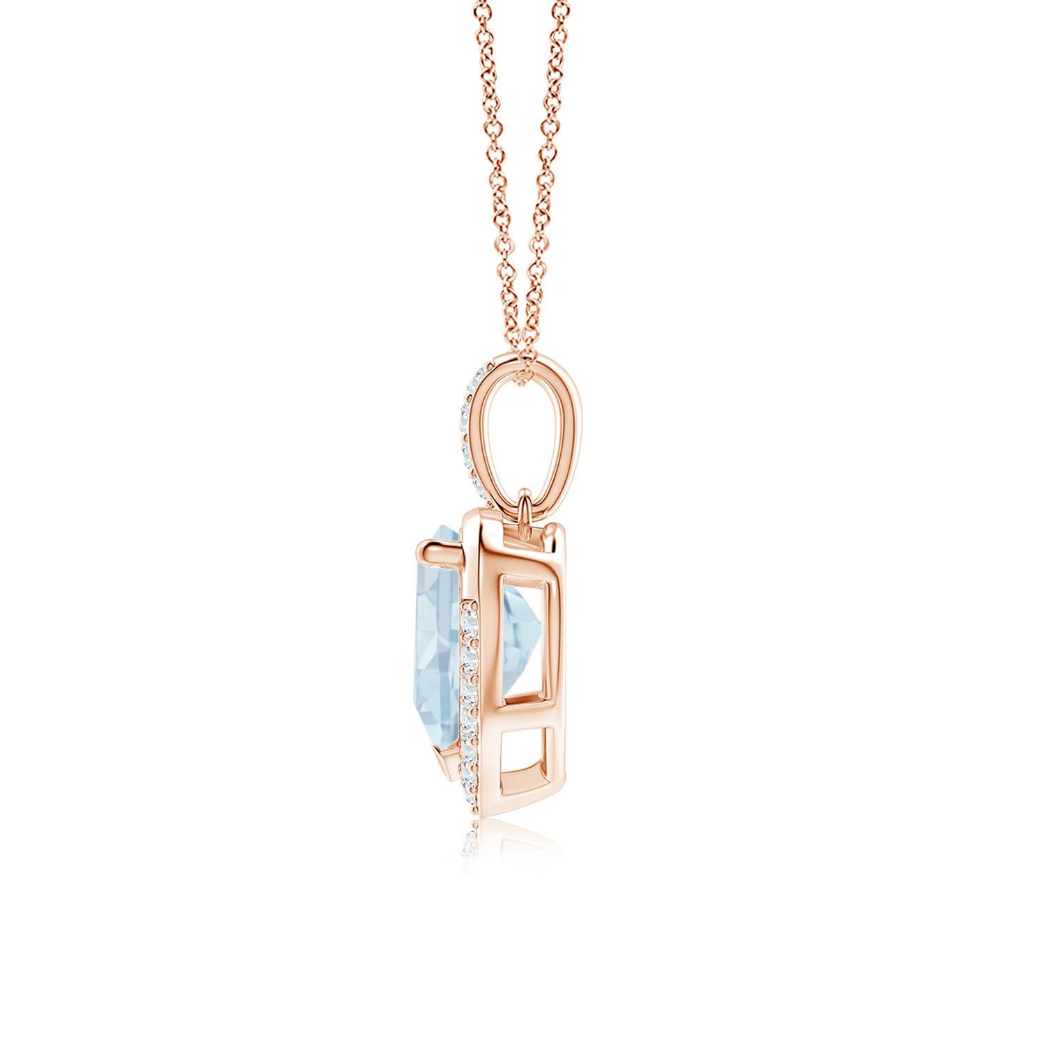 A - Aquamarine / 1.54 CT / 14 KT Rose Gold