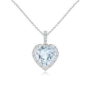 Heart A Aquamarine