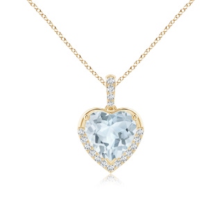 Heart A Aquamarine