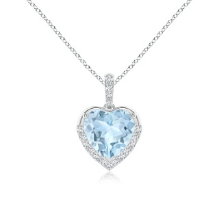 Heart AA Aquamarine