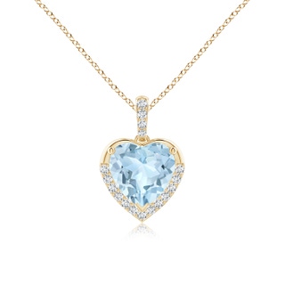 Heart AA Aquamarine