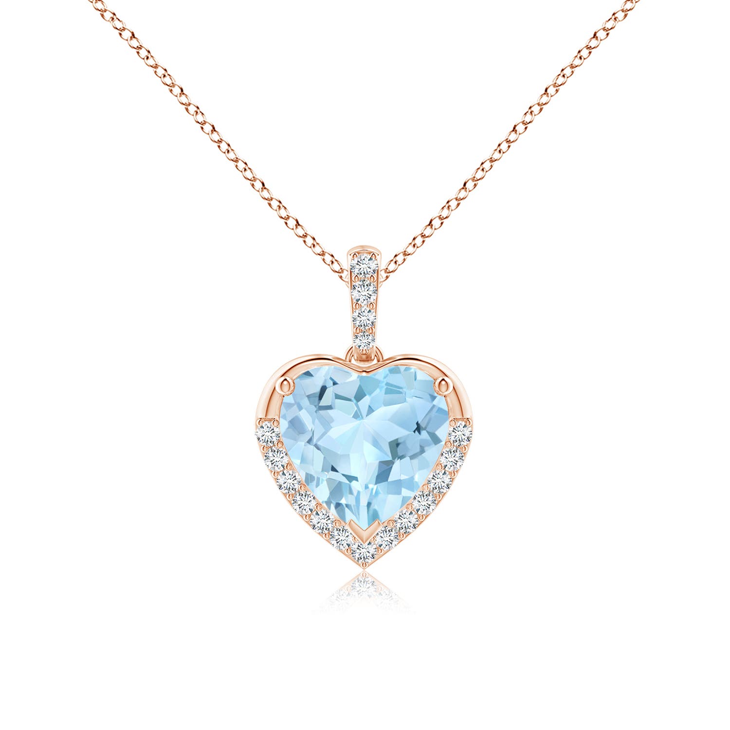 AAA - Aquamarine / 1.54 CT / 14 KT Rose Gold