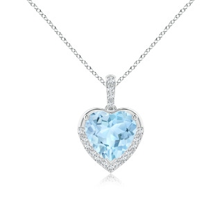 Heart AAA Aquamarine