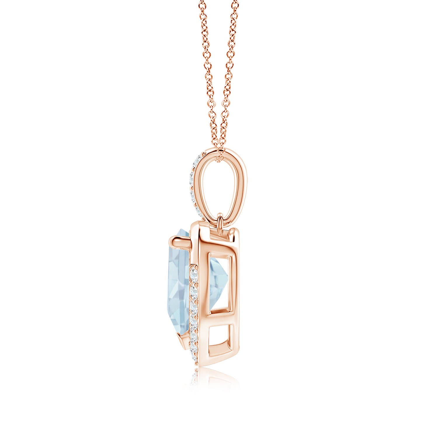 A - Aquamarine / 1.97 CT / 14 KT Rose Gold