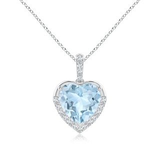 Heart AA Aquamarine