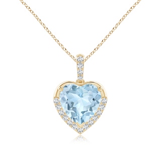 Heart AA Aquamarine