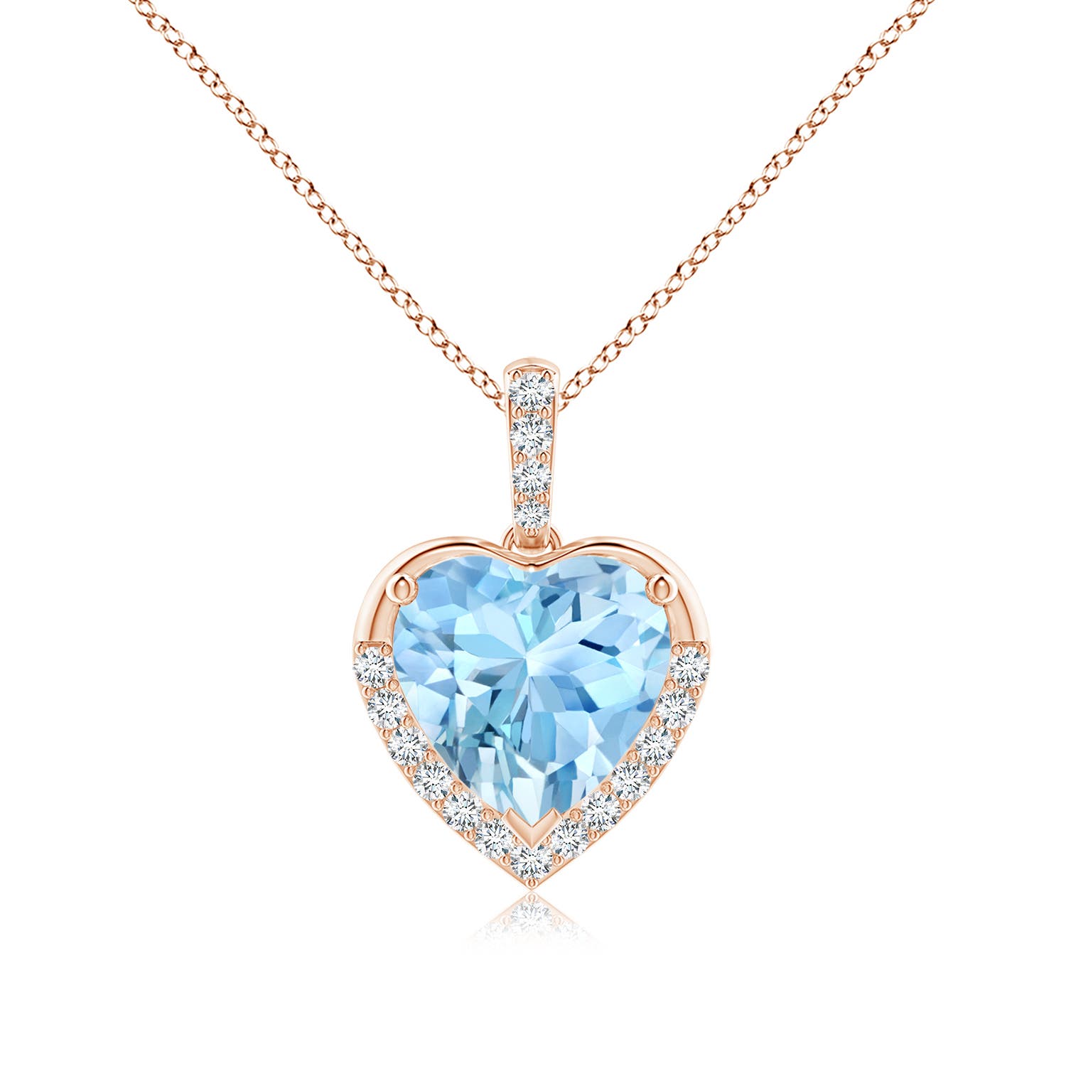 AAAA - Aquamarine / 1.97 CT / 14 KT Rose Gold