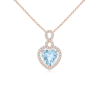 Heart AA Aquamarine
