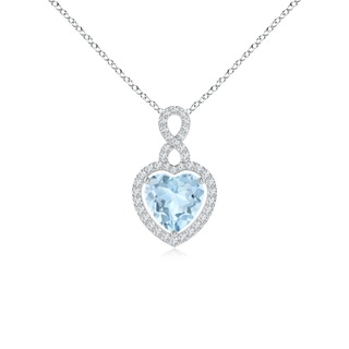 Heart AA Aquamarine