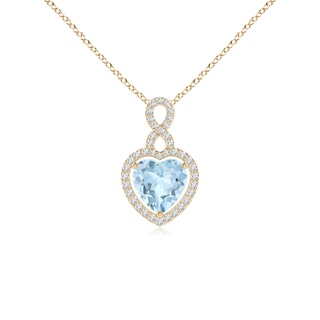 Heart AA Aquamarine