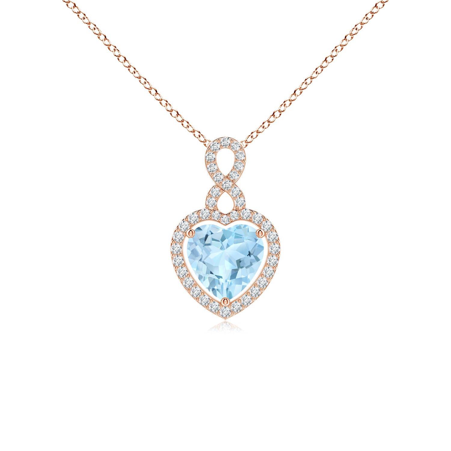 AAA - Aquamarine / 1.12 CT / 14 KT Rose Gold