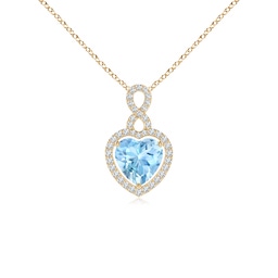 Halo Yellow Gold Aquamarine Jewelry