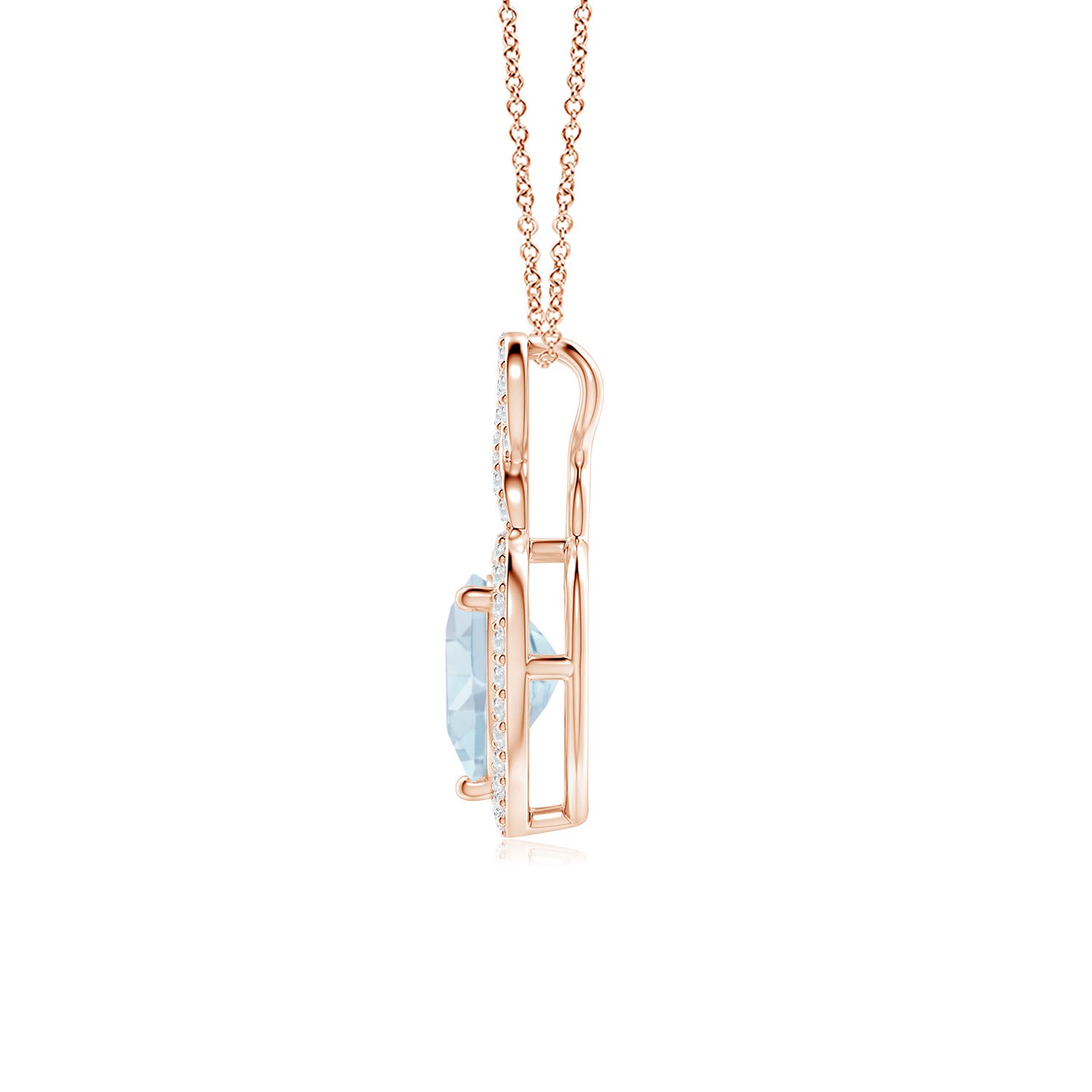 A - Aquamarine / 1.68 CT / 14 KT Rose Gold