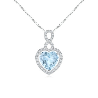 Heart AA Aquamarine