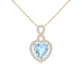 Heart AA Aquamarine