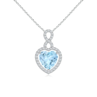 Heart AAA Aquamarine