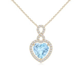 Heart AAA Aquamarine