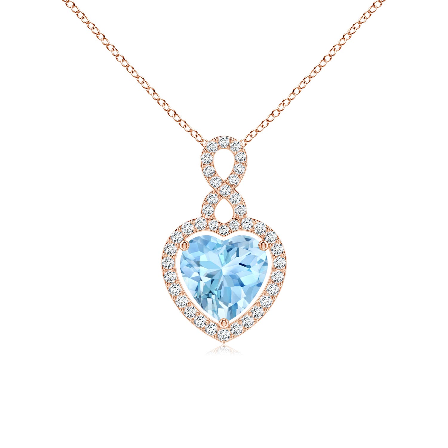 AAAA - Aquamarine / 1.68 CT / 14 KT Rose Gold