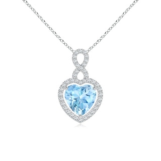 Heart AAAA Aquamarine