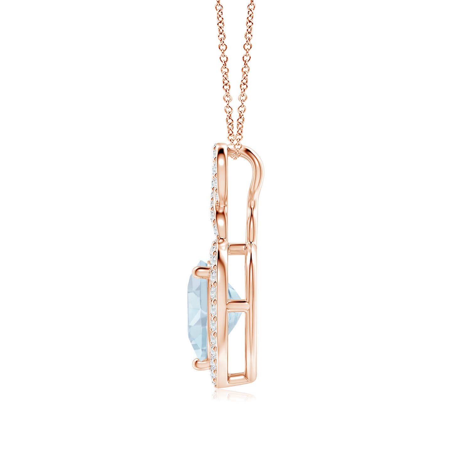 A - Aquamarine / 2.16 CT / 14 KT Rose Gold