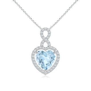 Heart AA Aquamarine