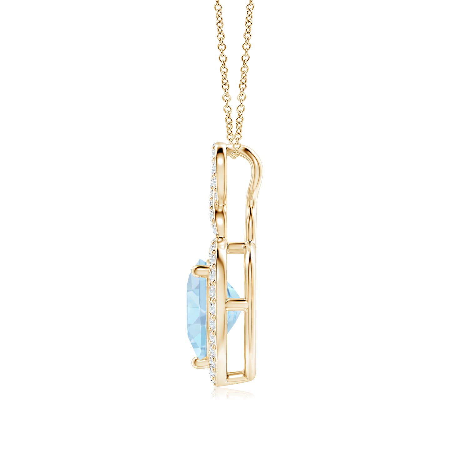 AA - Aquamarine / 2.16 CT / 14 KT Yellow Gold