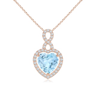 Heart AAA Aquamarine