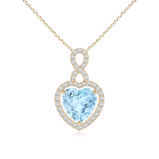Heart AAA Aquamarine