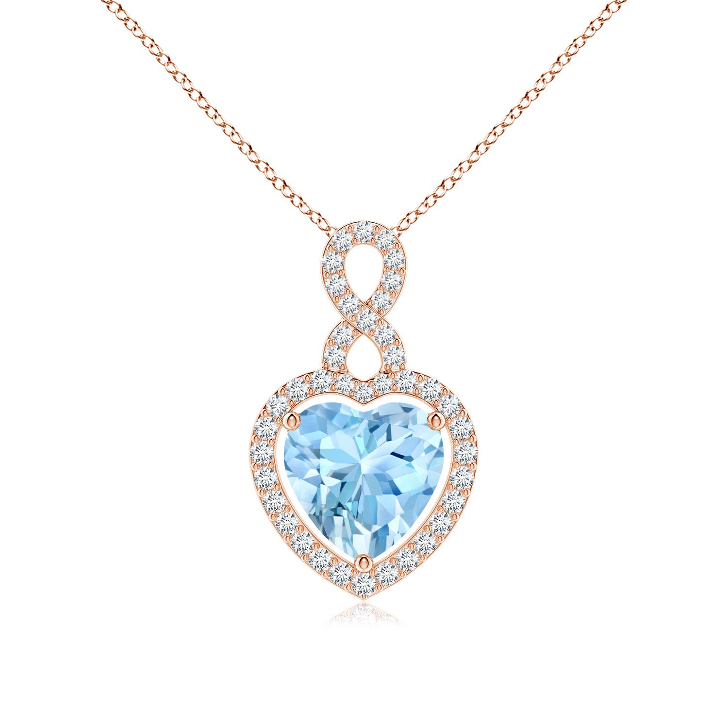 AAAA - Aquamarine / 2.16 CT / 14 KT Rose Gold