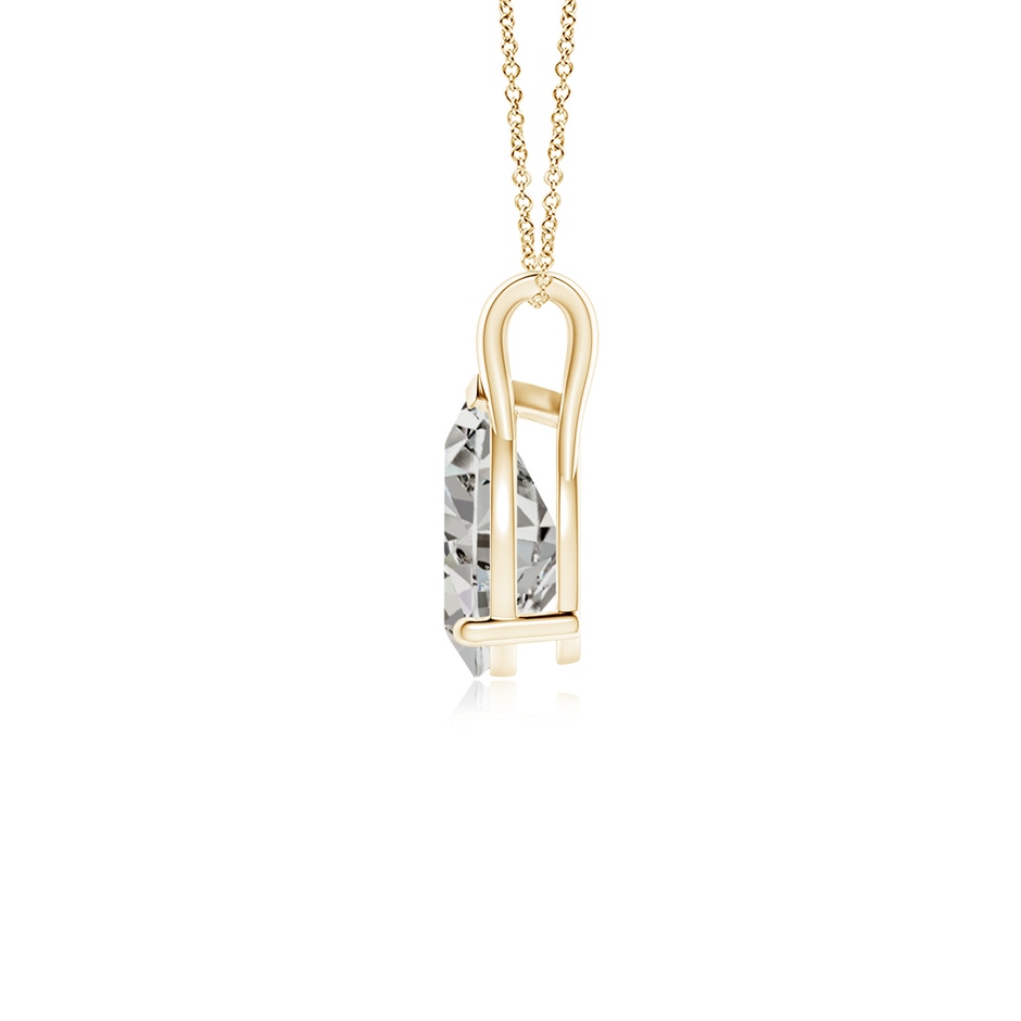 9x5.5mm KI3 Pear-Shaped Diamond Solitaire Pendant in Yellow Gold side 199
