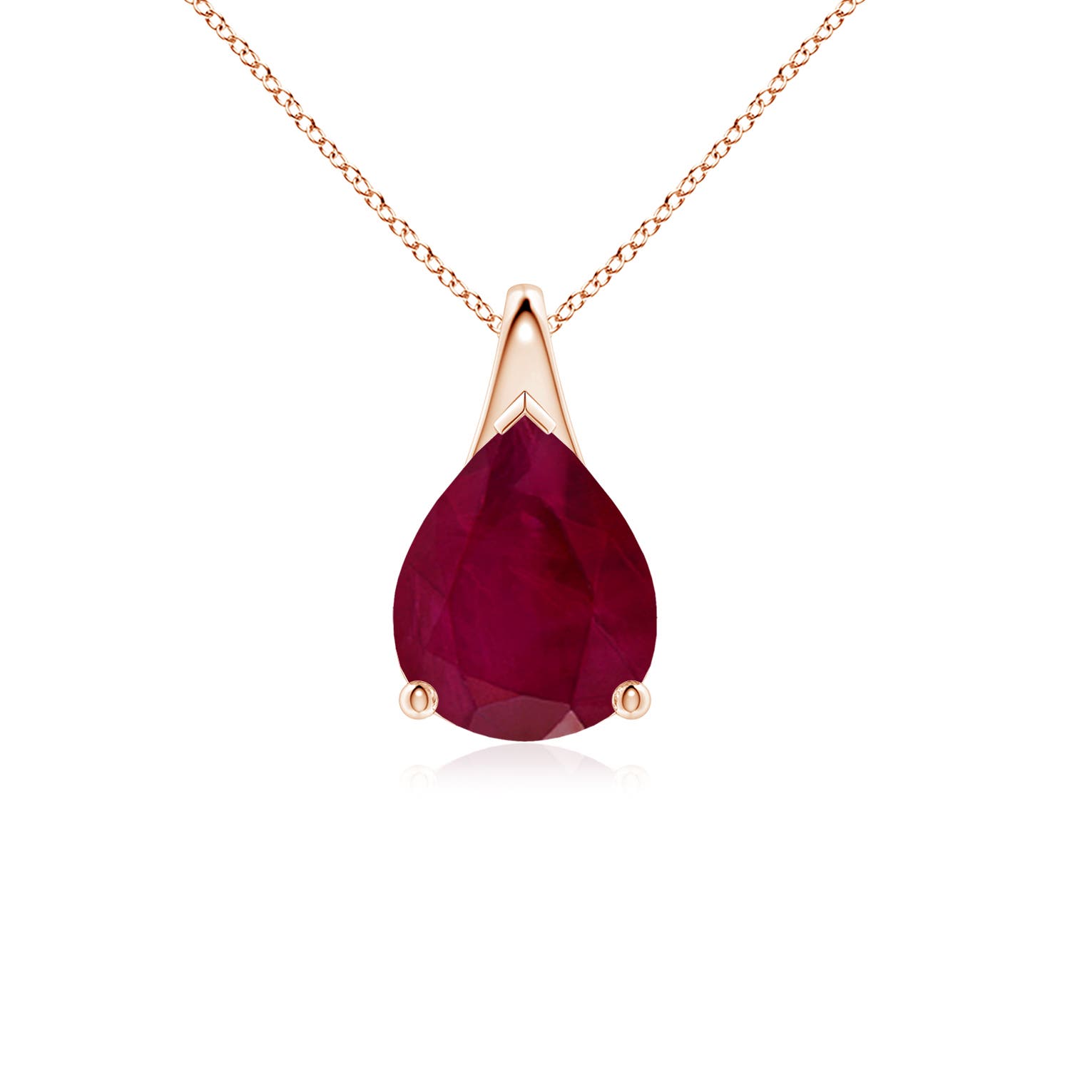 A - Ruby / 2.7 CT / 18 KT Rose Gold