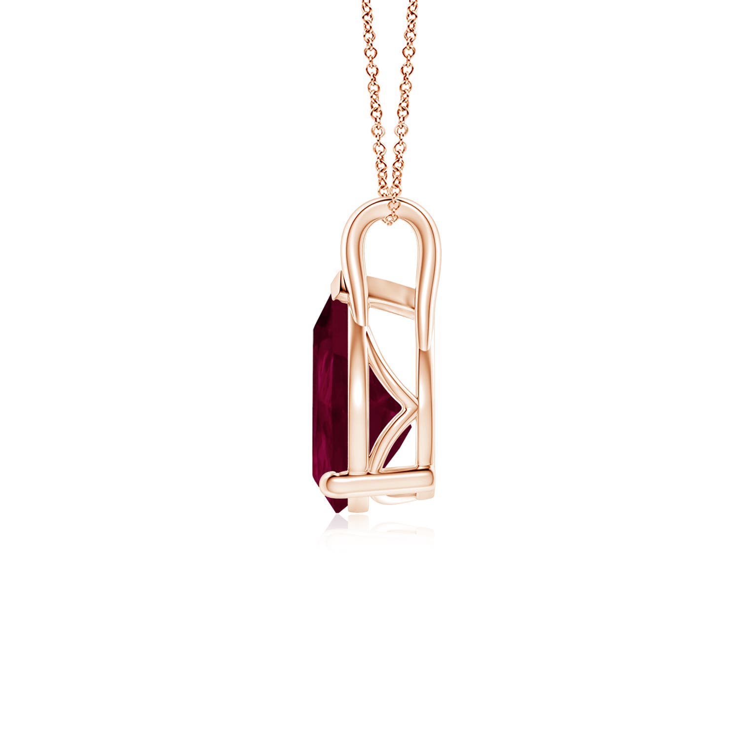 A - Ruby / 2.7 CT / 18 KT Rose Gold