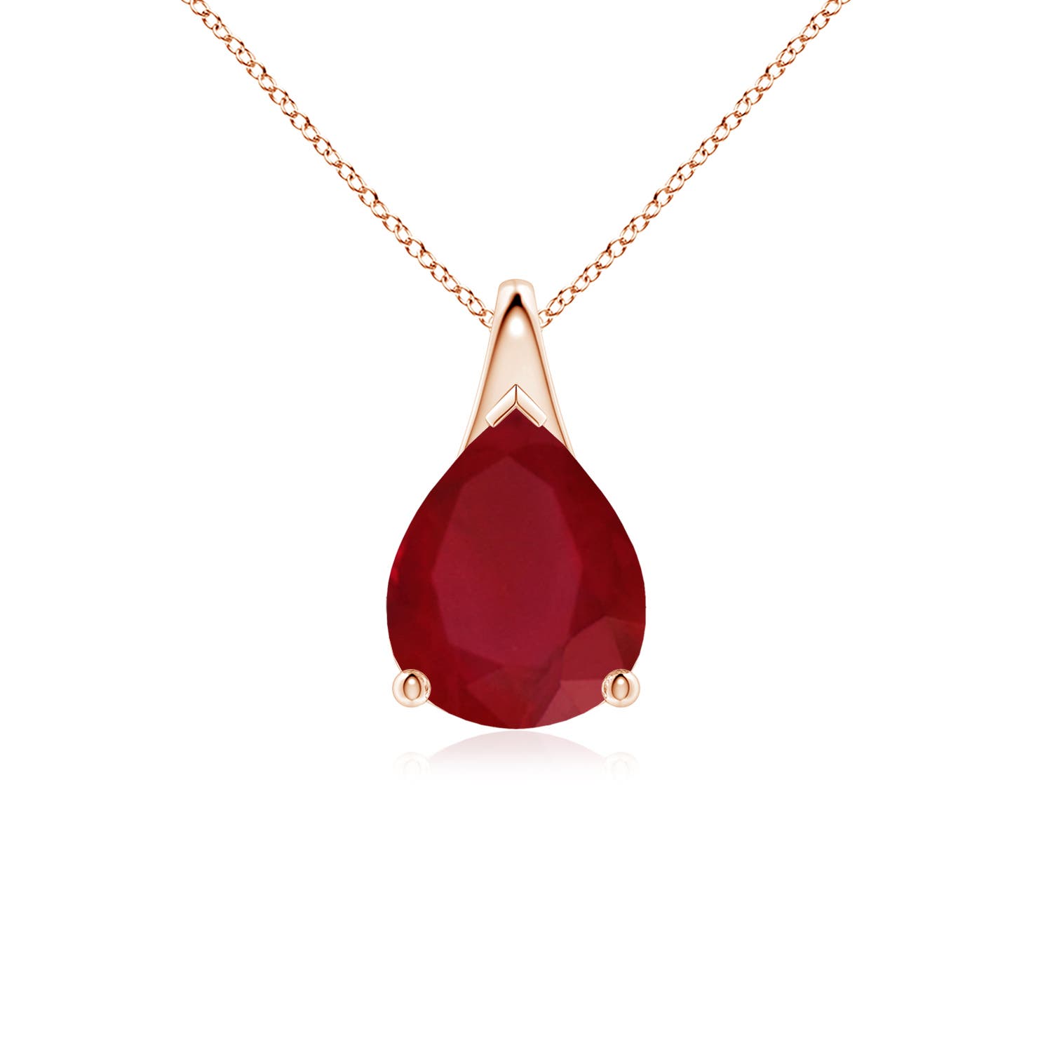 AA - Ruby / 2.7 CT / 18 KT Rose Gold