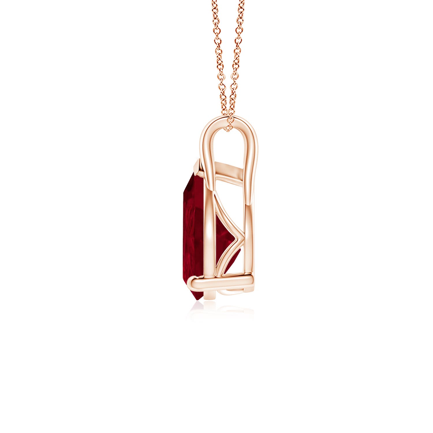 AA - Ruby / 2.7 CT / 18 KT Rose Gold