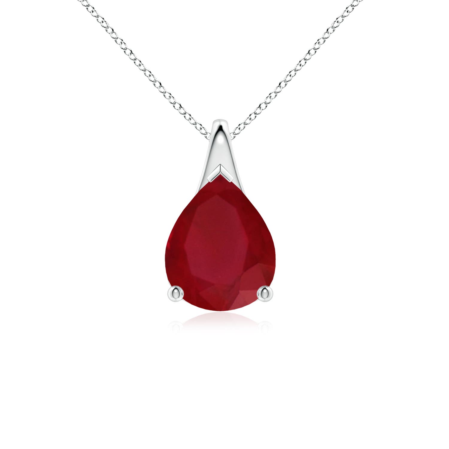 AA - Ruby / 2.7 CT / 18 KT White Gold