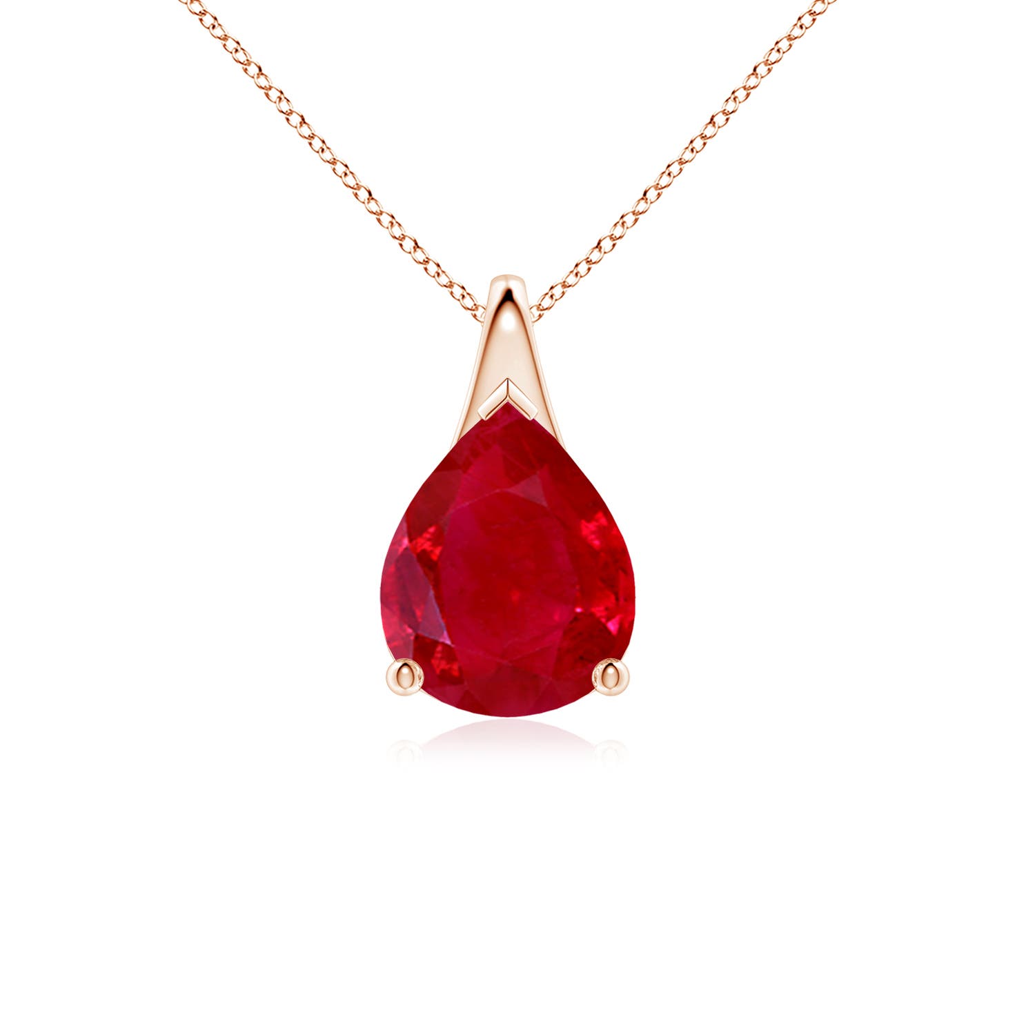 AAA - Ruby / 2.7 CT / 18 KT Rose Gold