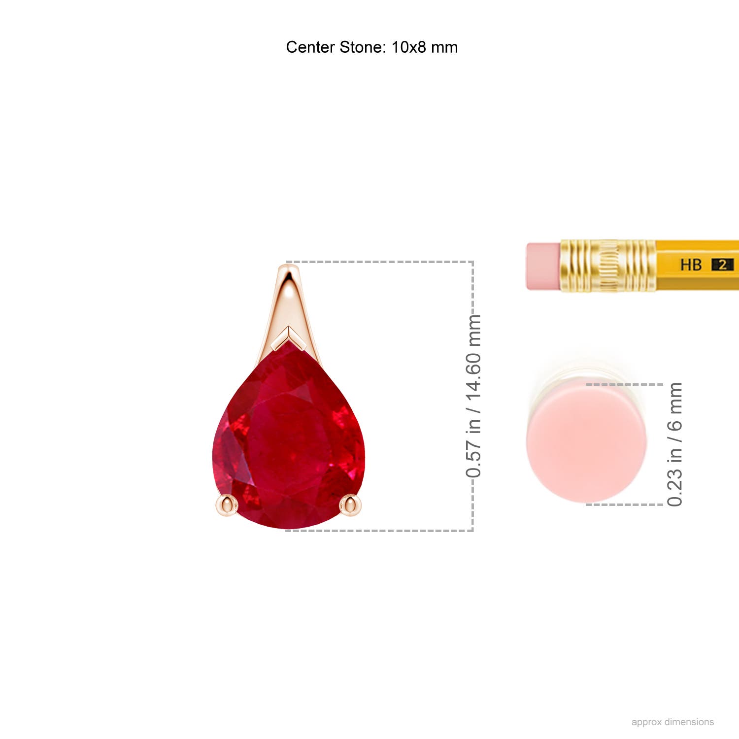 AAA - Ruby / 2.7 CT / 18 KT Rose Gold