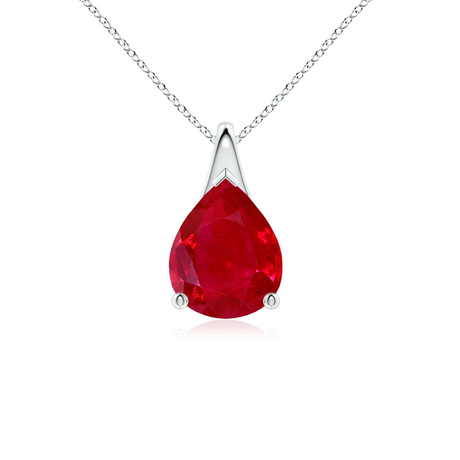 AAA - Ruby / 2.7 CT / 18 KT White Gold