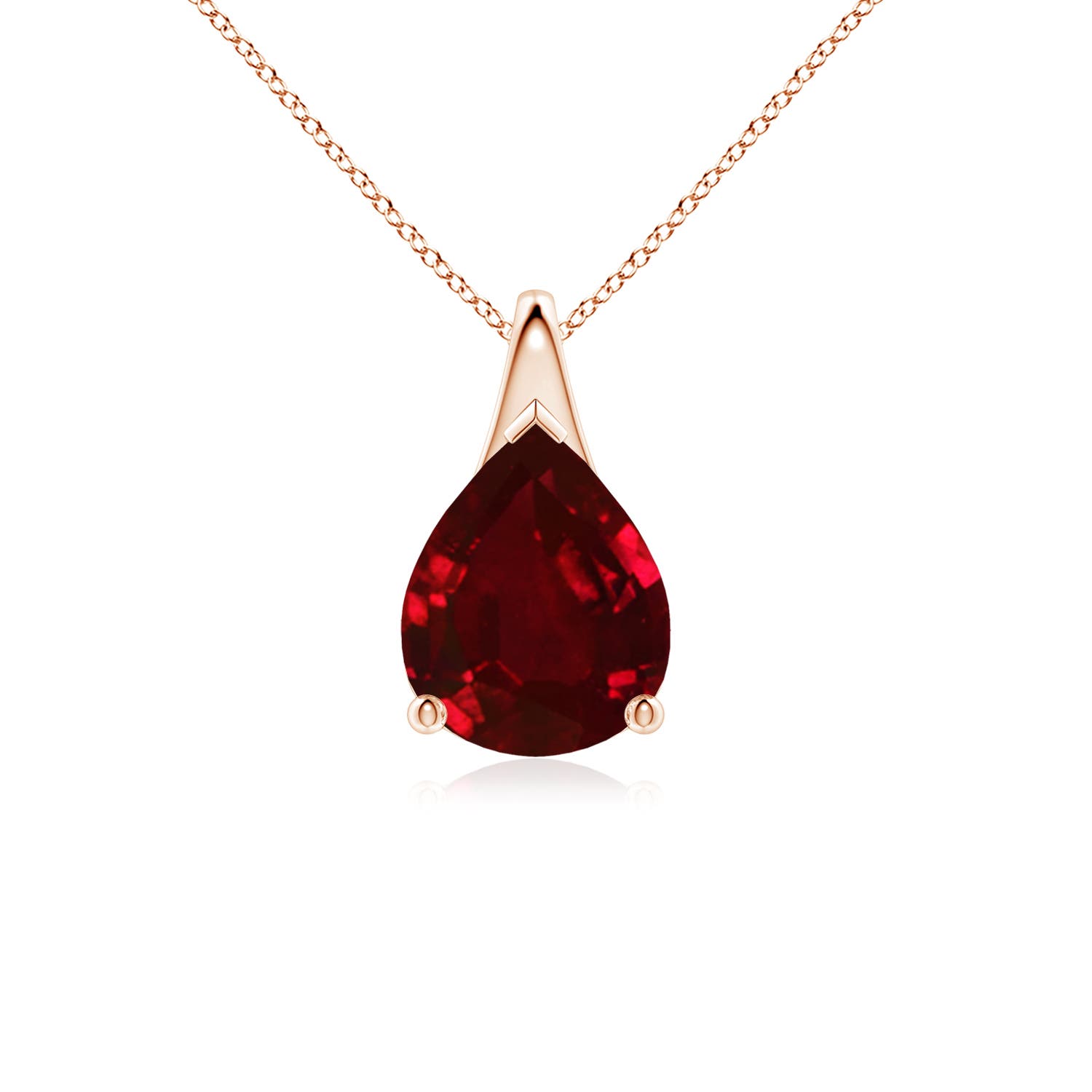 AAAA - Ruby / 2.7 CT / 18 KT Rose Gold