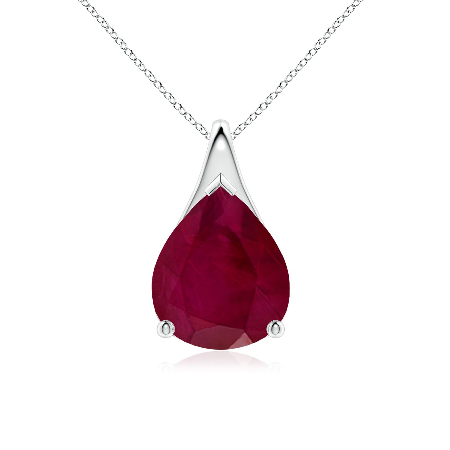 A - Ruby / 5 CT / 18 KT White Gold