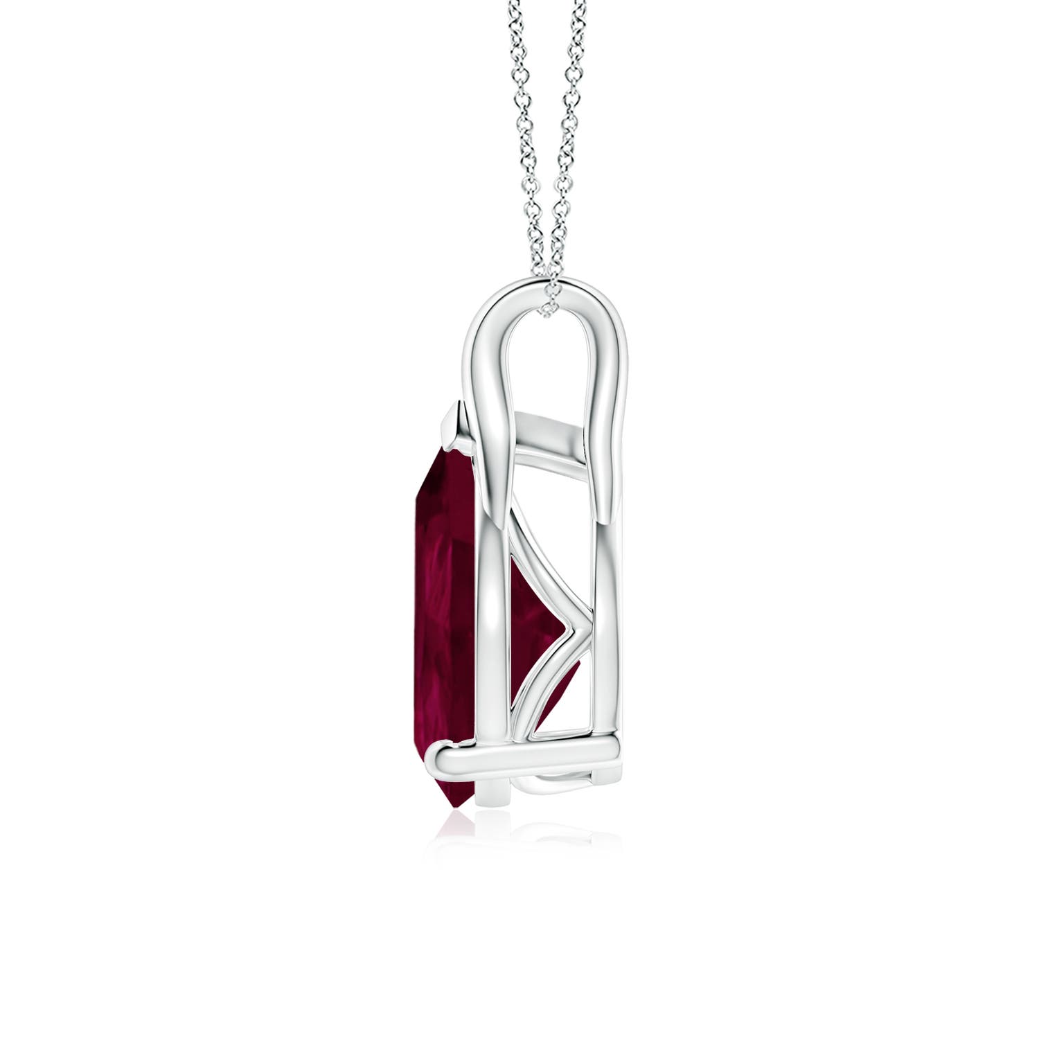 A - Ruby / 5 CT / 18 KT White Gold