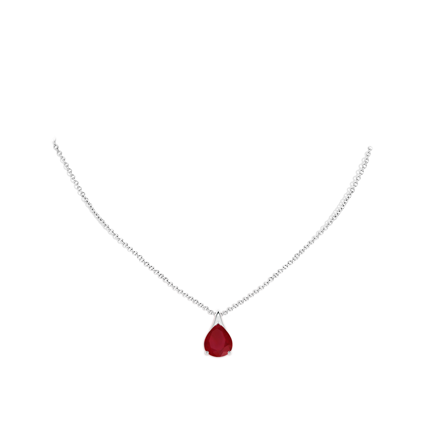 AA - Ruby / 5 CT / 18 KT White Gold