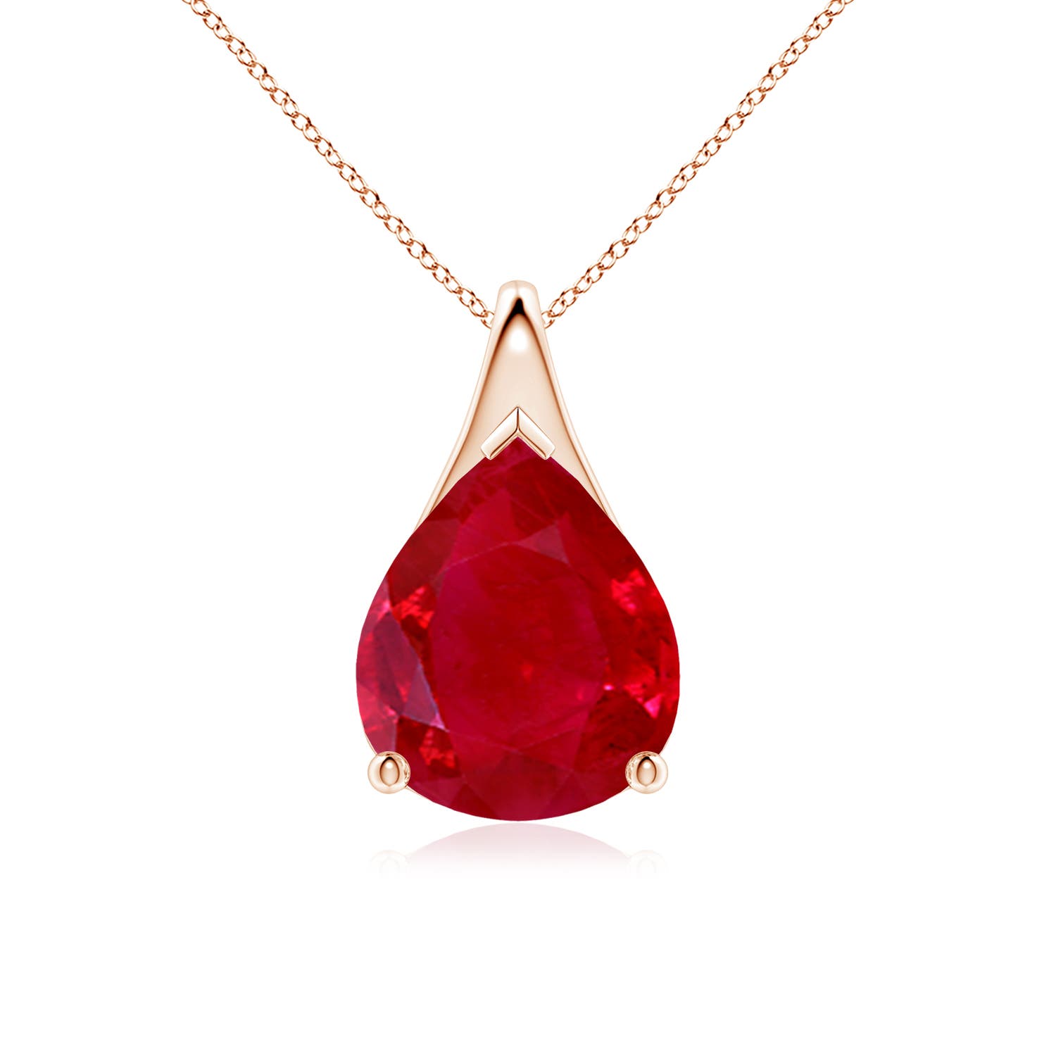 AAA - Ruby / 5 CT / 18 KT Rose Gold