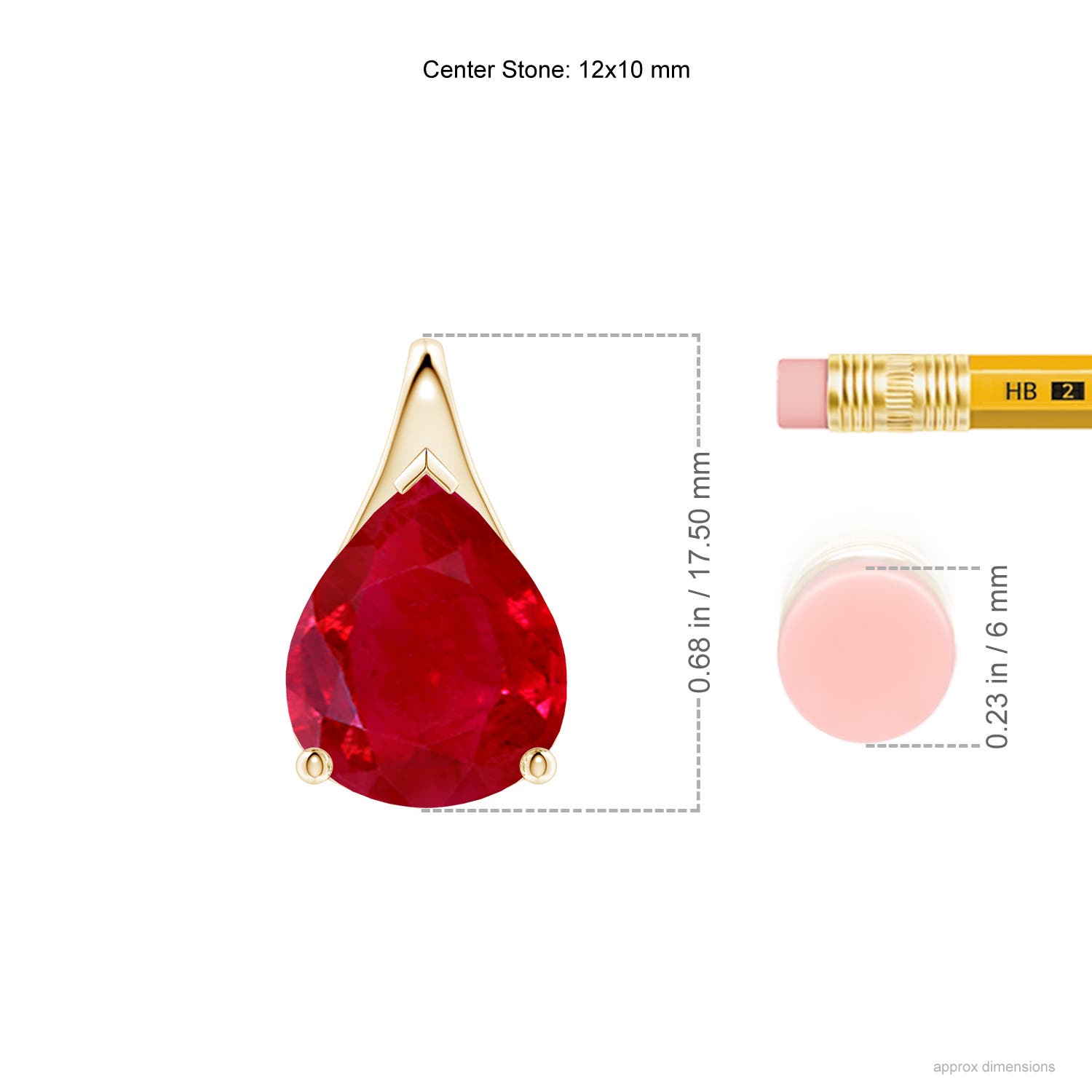 AAA - Ruby / 5 CT / 18 KT Yellow Gold