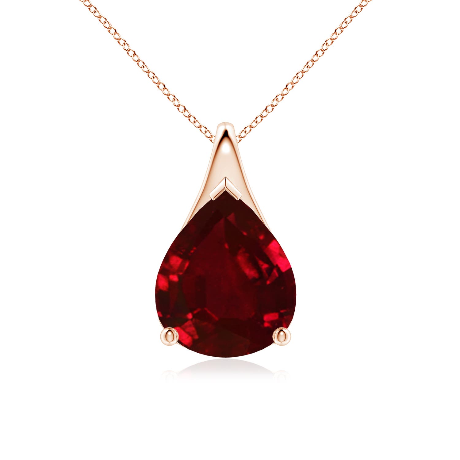 AAAA - Ruby / 5 CT / 18 KT Rose Gold